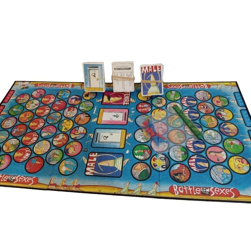 University Games Battle Of The Sexes Board Game 1997 Game Night No Manual - Picture 2 of 4